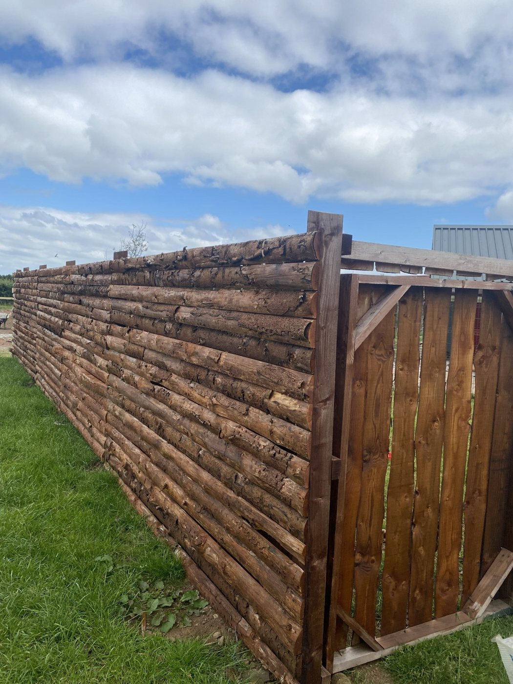 Timber fence example